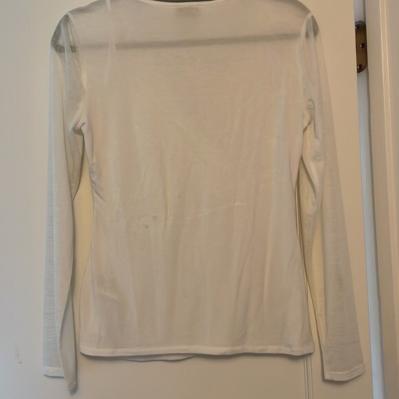 Laundry by Shelli Segal Cream Drape Top - Picture 6 of 8